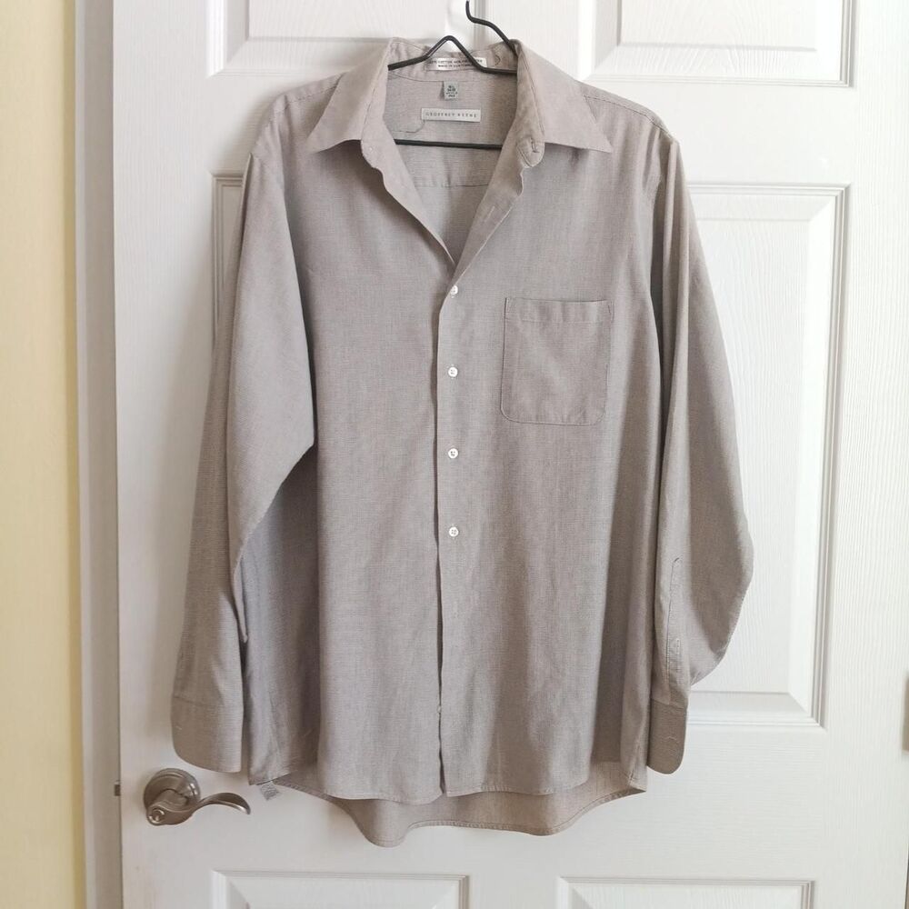 Geoffrey Beene  Men's Button Up Shirt Medium